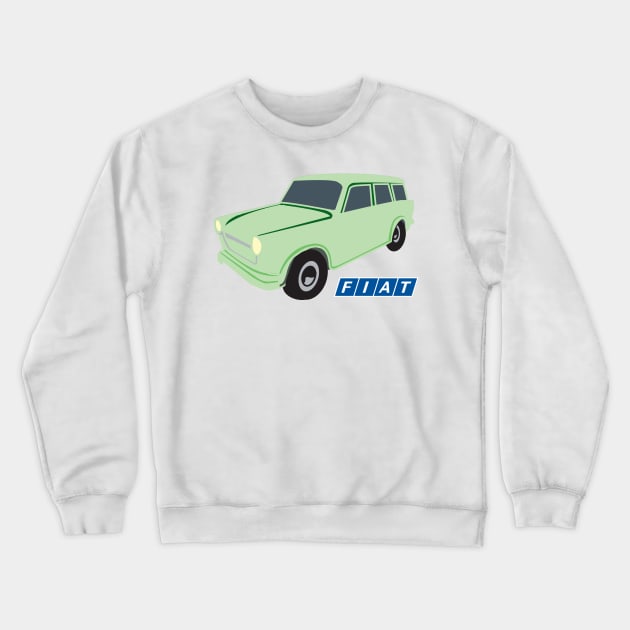 Vintage Fiat Station Wagon Crewneck Sweatshirt by CreativePhil